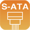 S-ATA(シリアルATA)用コネクター対応