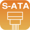 S-ATA(シリアルATA)用コネクター対応
